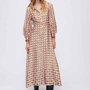 Maje rogeo tile shirt dress new ithout tags size 1